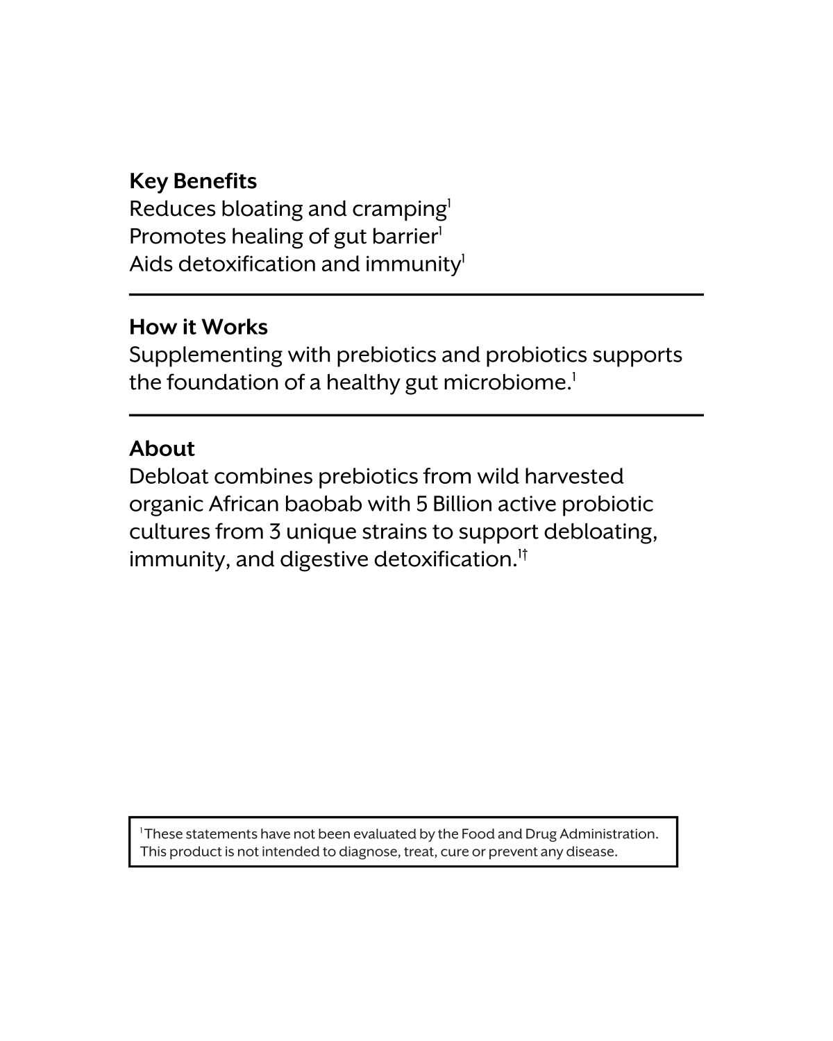 Debloat: Prebiotic + Probiotic: Florida Orange / 30 Single Sticks