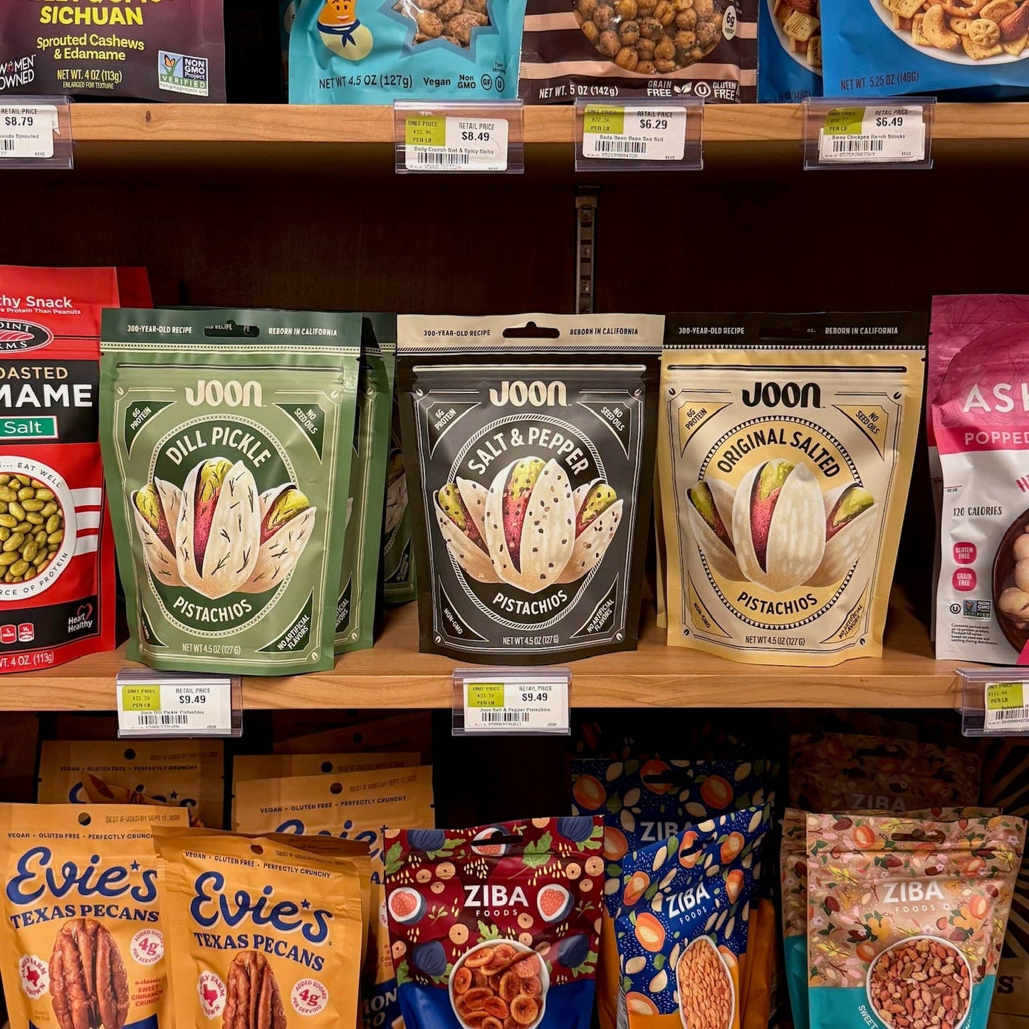 Joon Salt and Pepper Pistachios - 4.5oz Resealable Bag