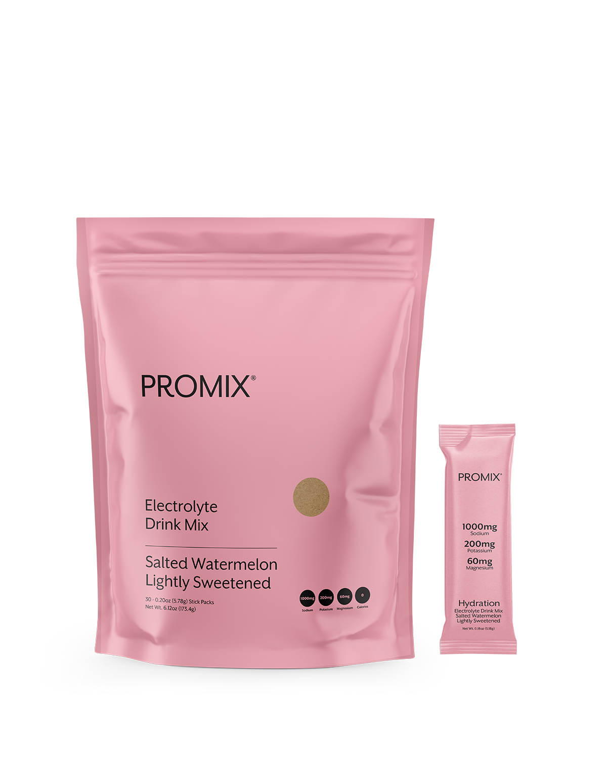 Salted Watermelon Electrolyte Drink Mix: Lightly Sweetened