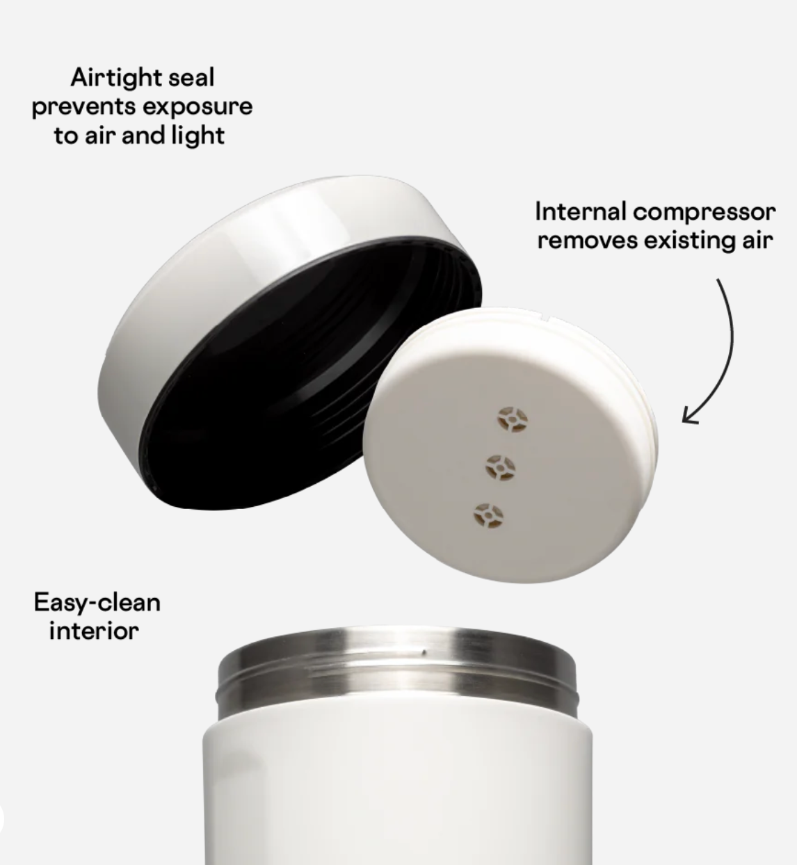 12oz Oat Milk Keep Fresh Canister