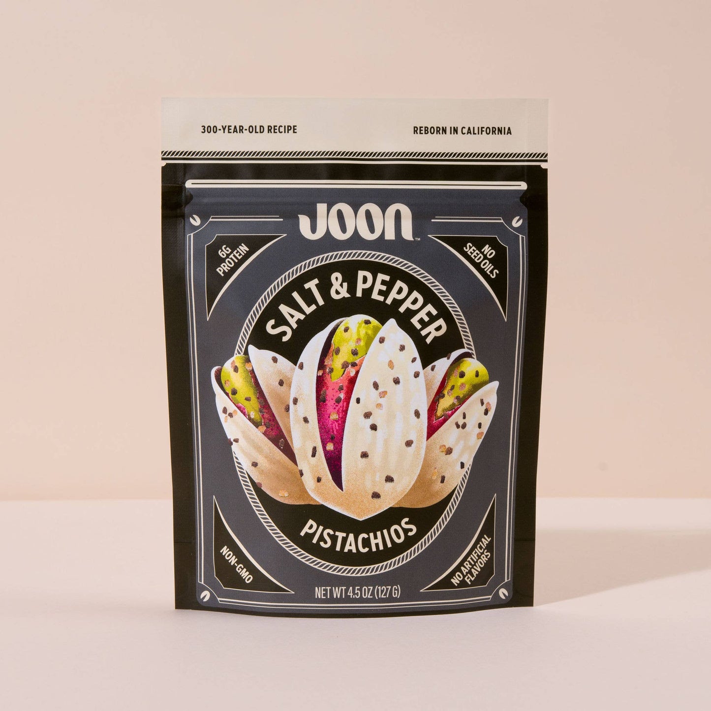 Joon Salt and Pepper Pistachios - 4.5oz Resealable Bag