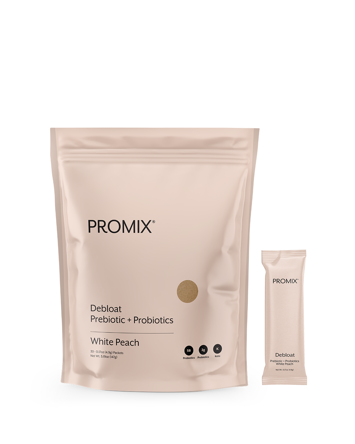 Debloat: Prebiotic + Probiotic: Florida Orange / 30 Single Sticks